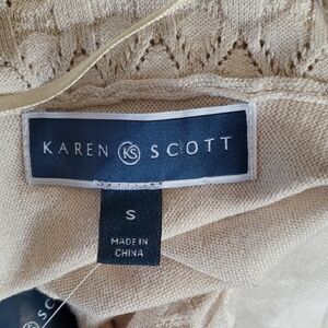 Karen Scott Cream Sweater Cardigan